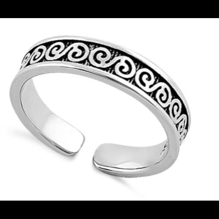 Sterling Silver Adjustable Toe Ring Sterling Silver Adjustable Toe Ring